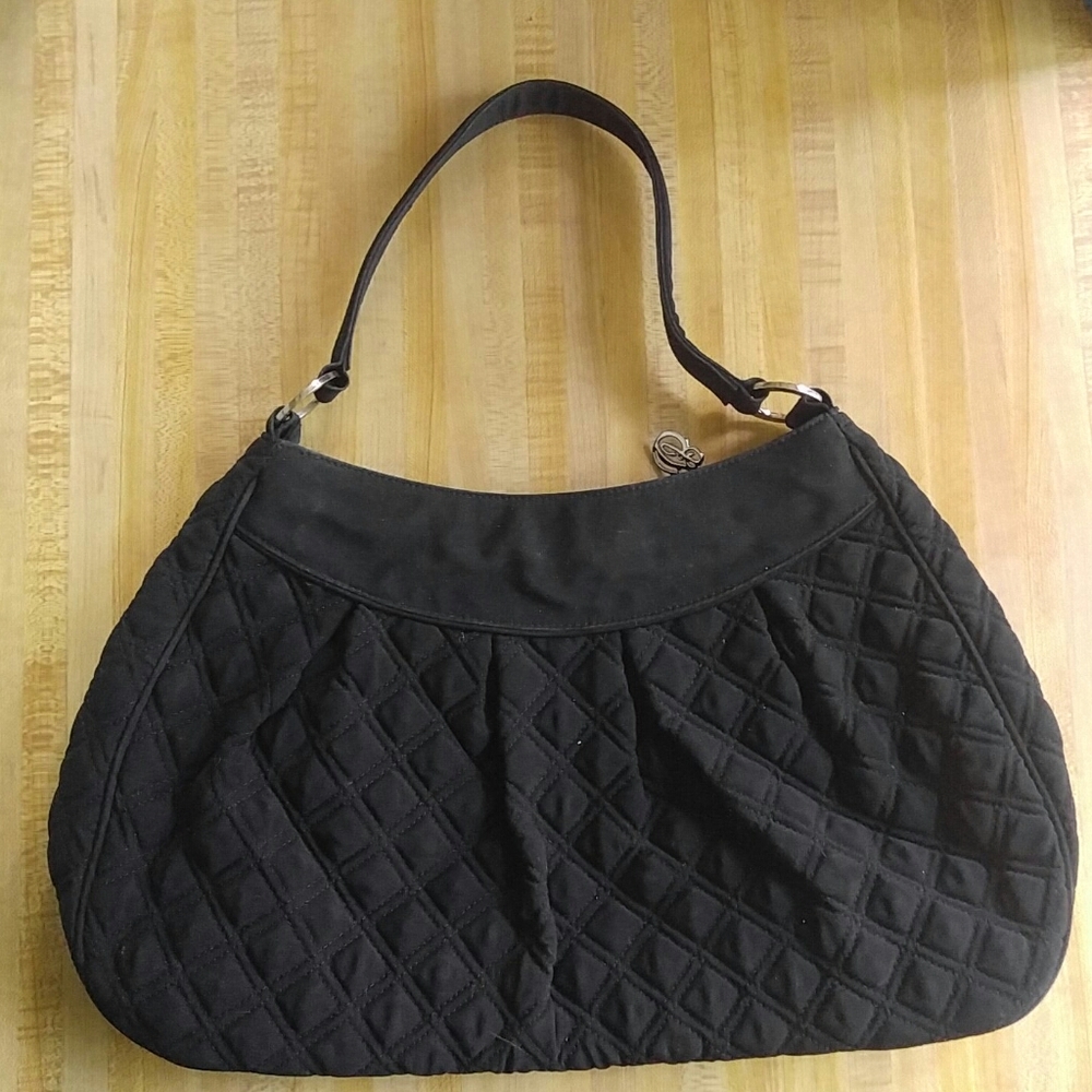 Vera Bradley Quilted Black Shoulder Bag